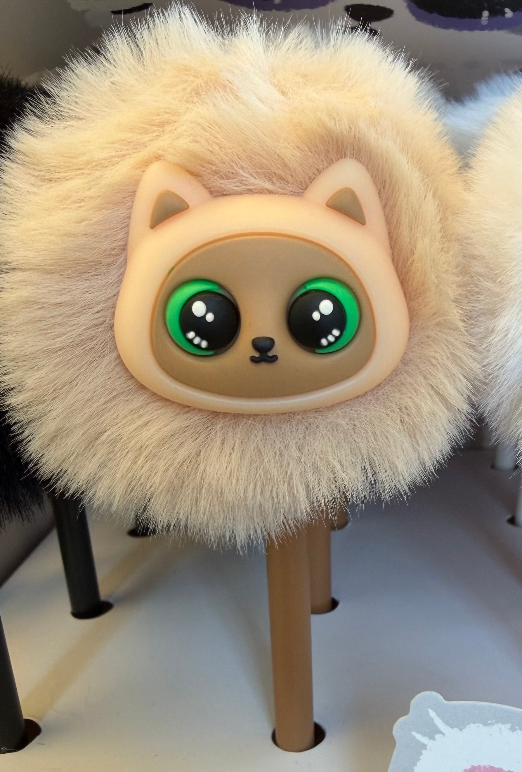 Fluffig gelpenna - katt, finns i 4 varianter
