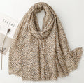 Scarf i leopardmönster