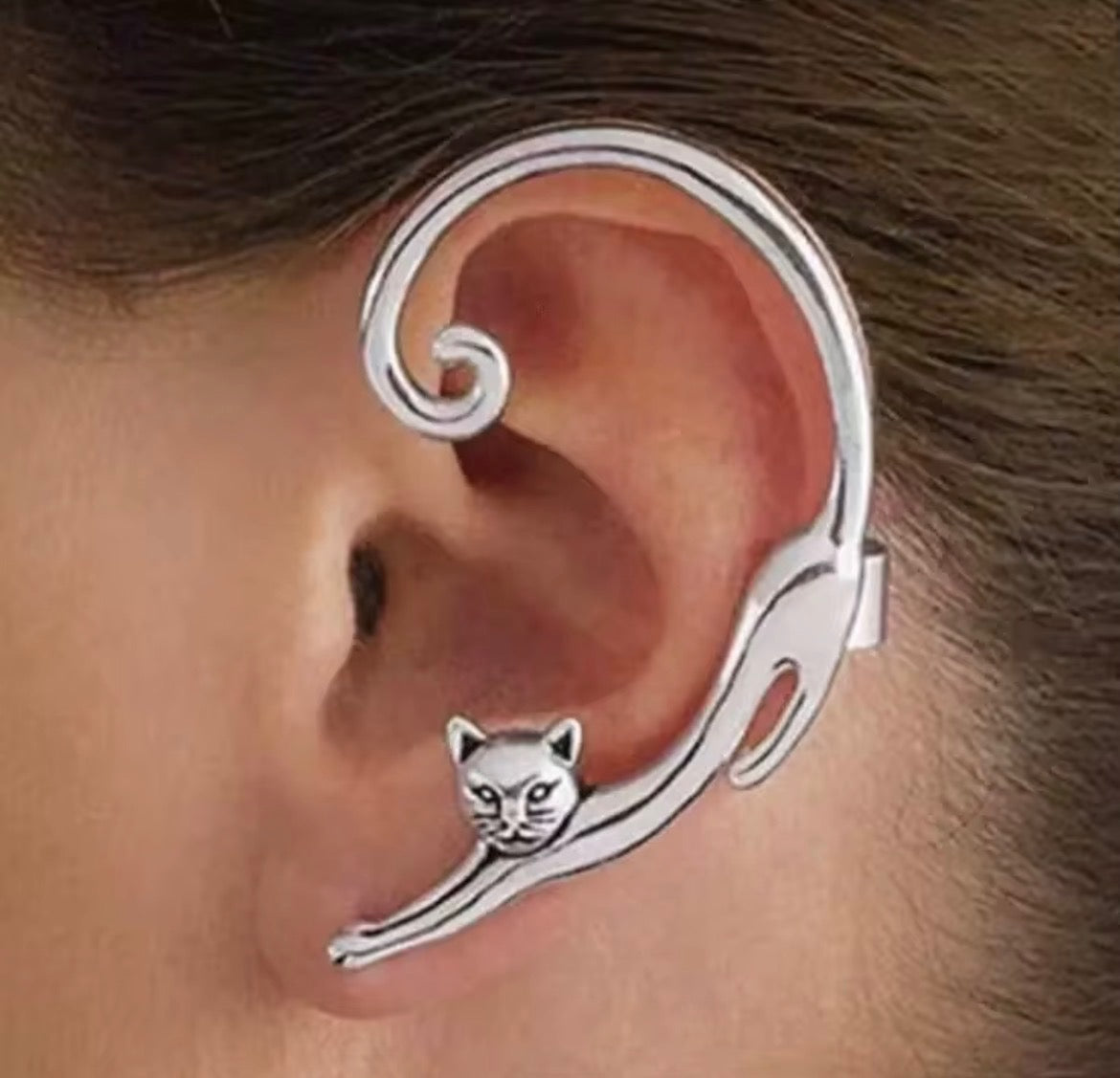 Katt-örhänge " ear wrap"