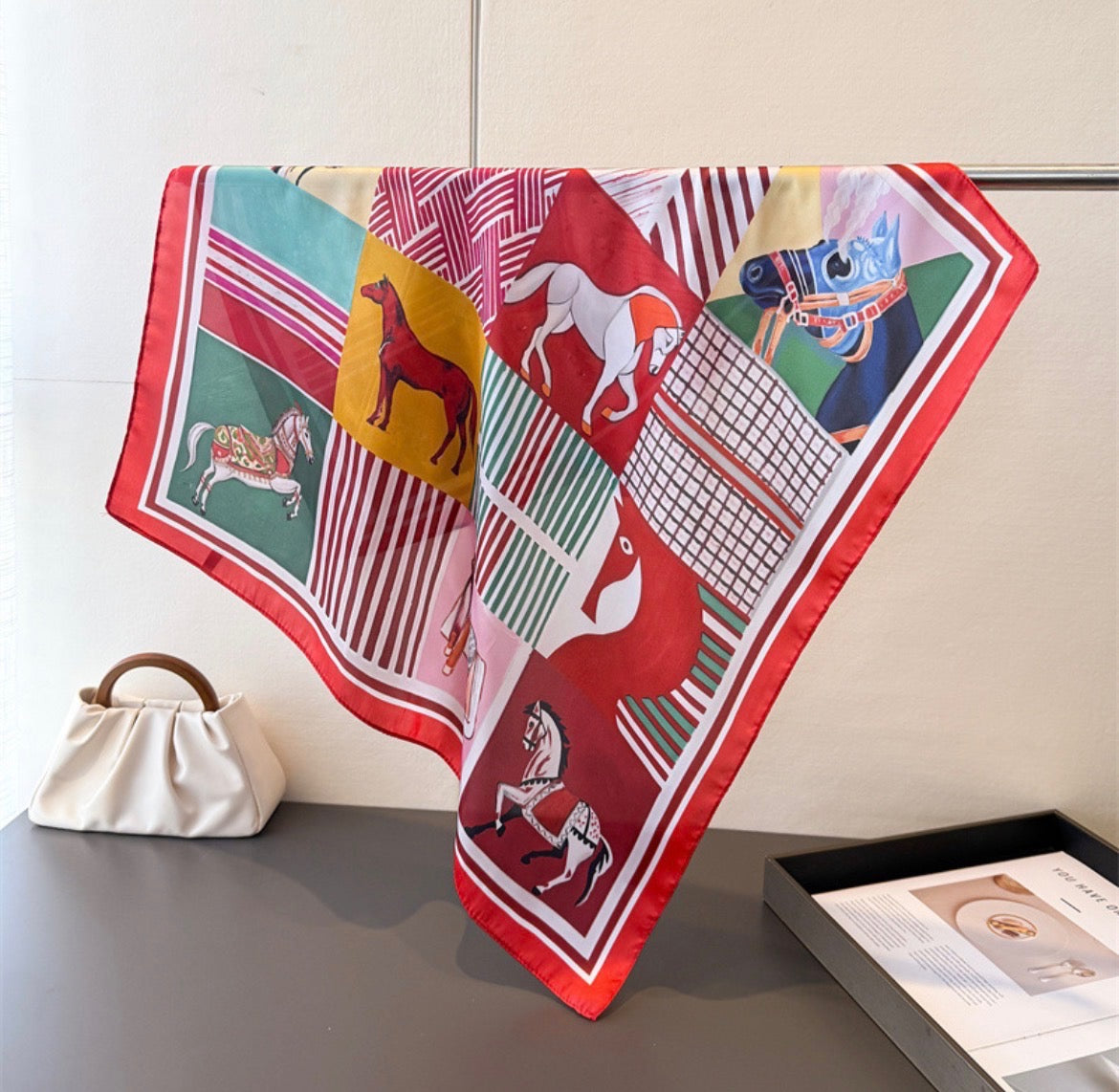 Scarves-Färgglada hästar