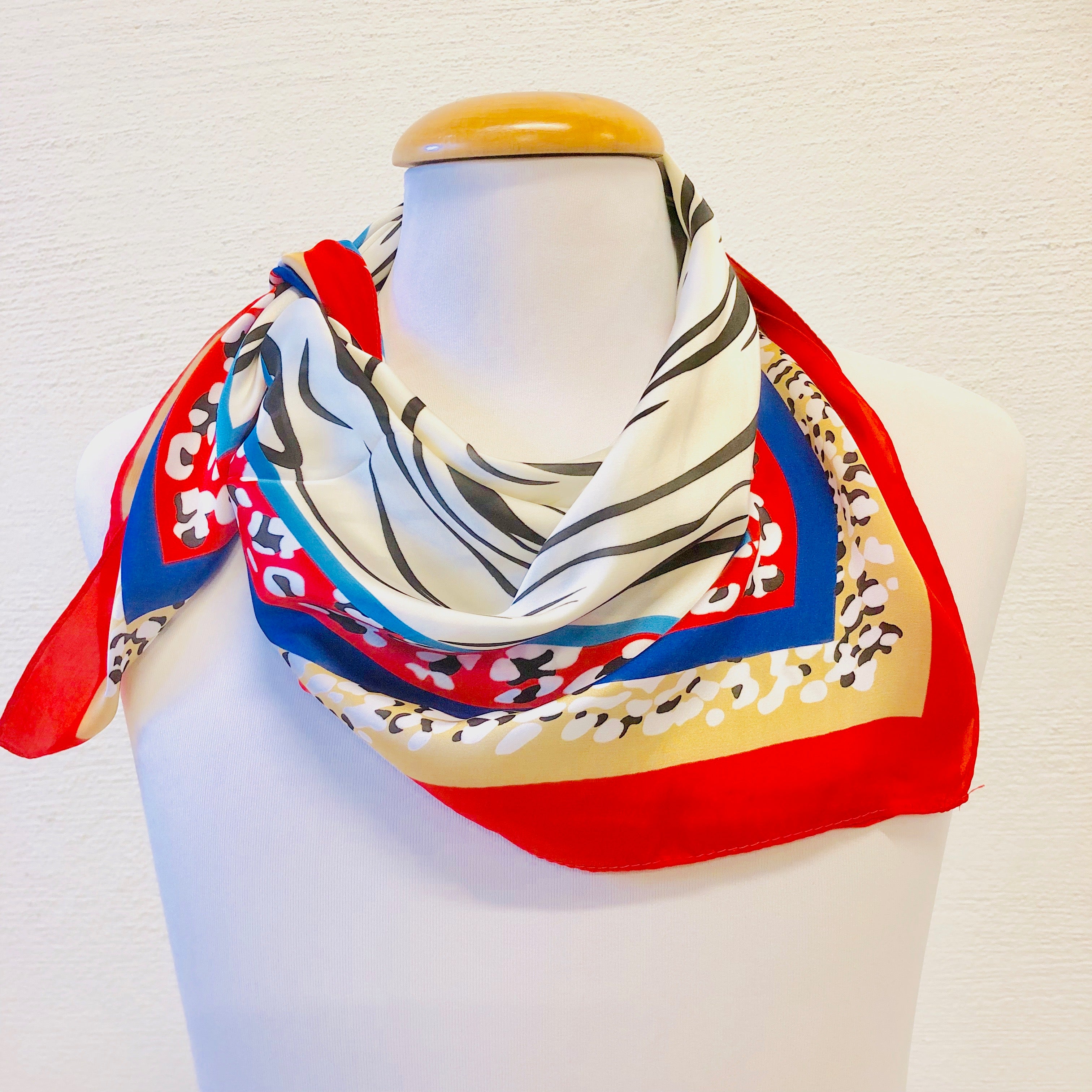 Scarf med zebraprint