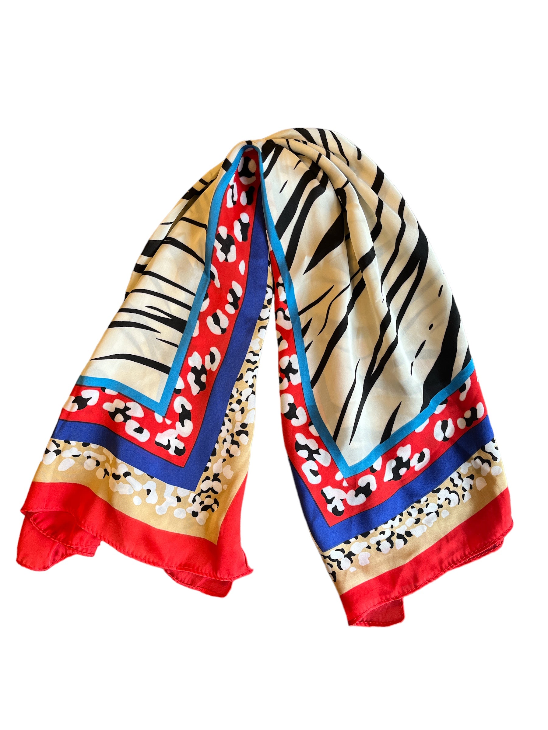 Scarf med zebraprint