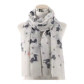 Scarf med kattmotiv