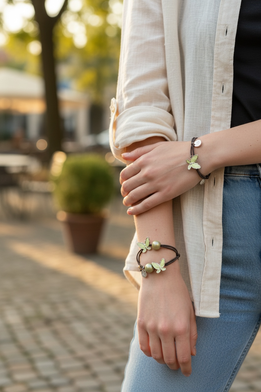 Armband med fjäril
