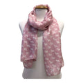 Scarves i helsiden med hundmönster (skotte)