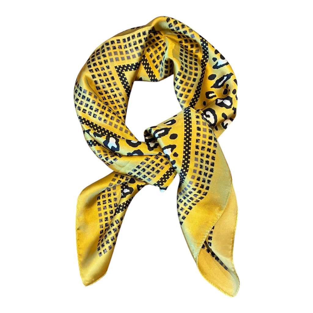 Scarf med leopardprint