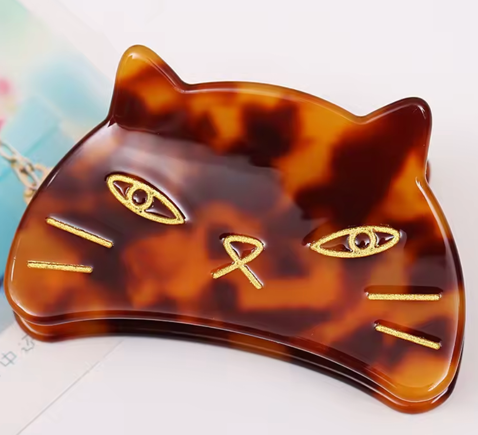 Hårklämma Kattansikte