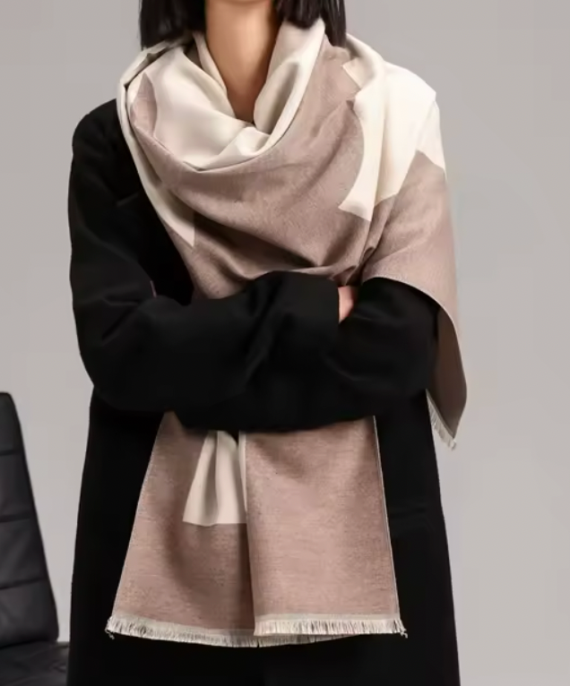 Sjal- Pashmina med hästhuvud