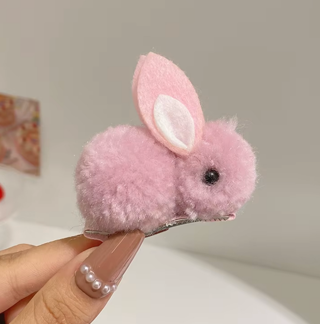 Hårklämma-fluffig kanin