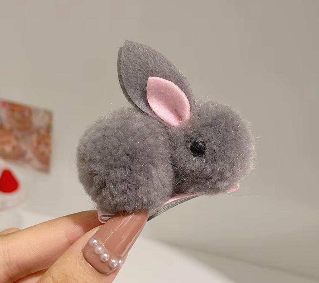 Hårklämma-fluffig kanin