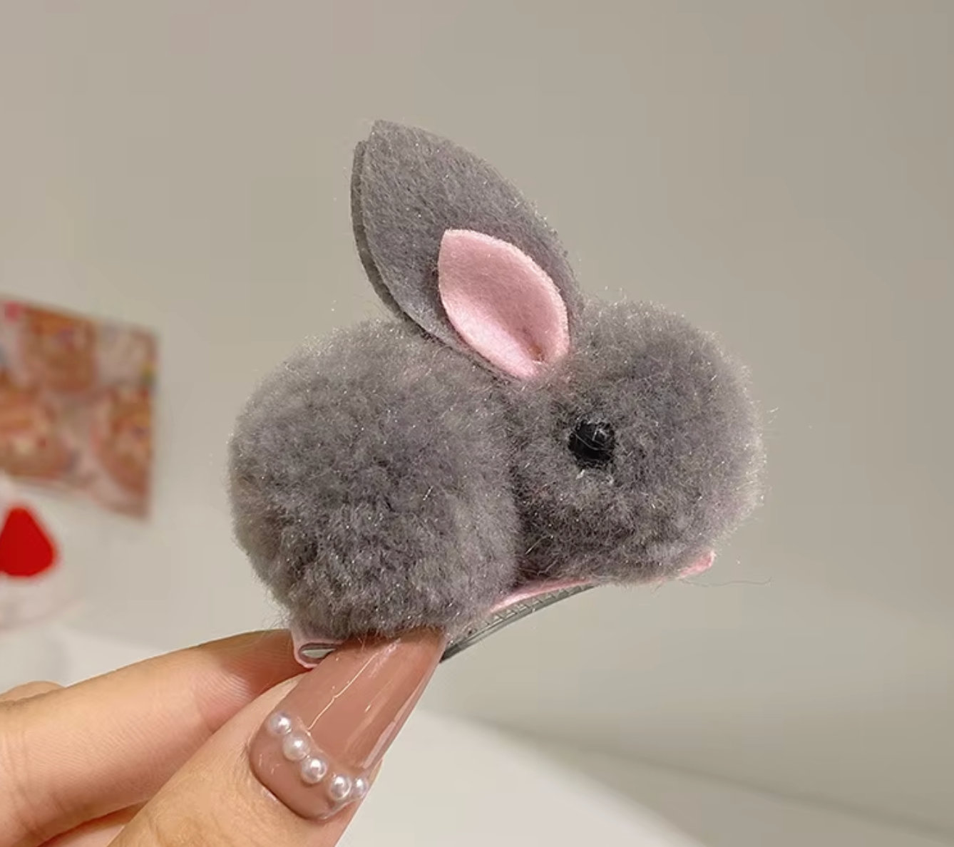 Hårklämma-fluffig kanin