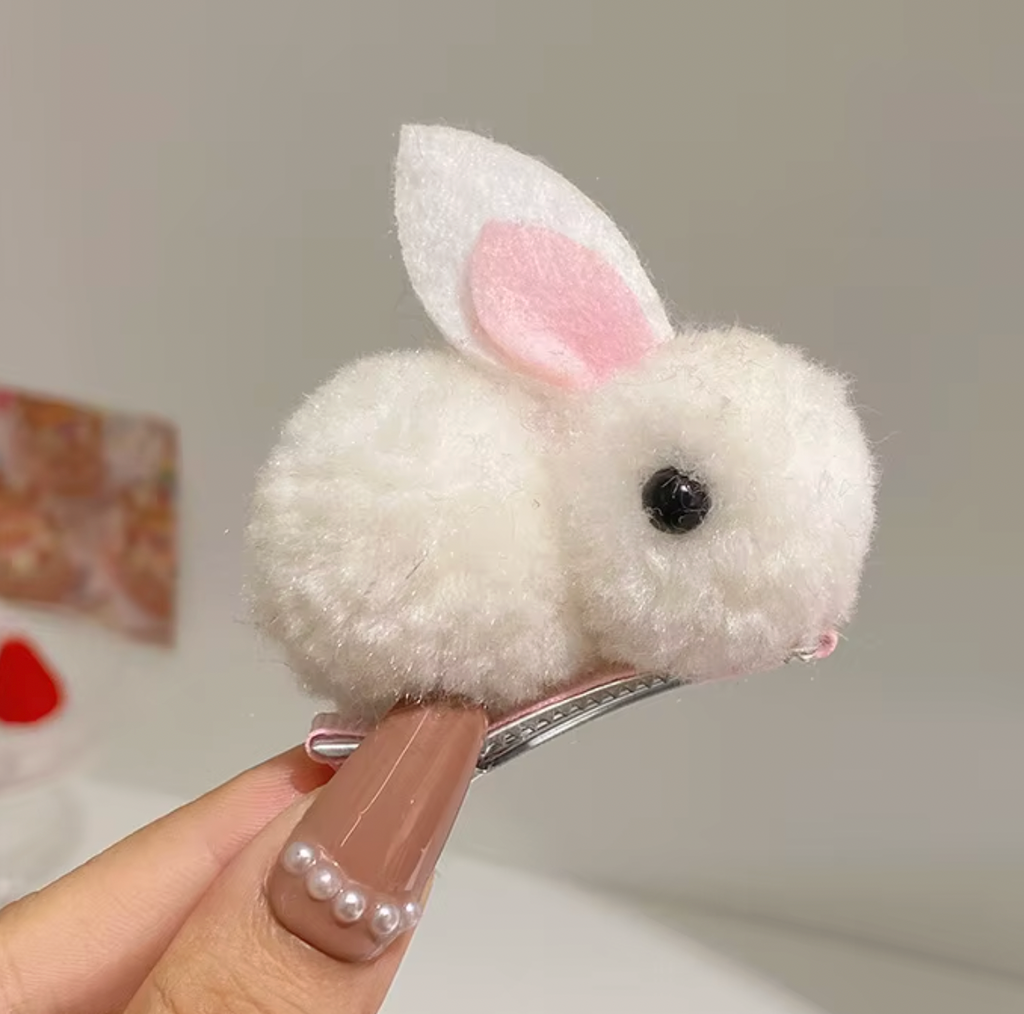 Hårklämma-fluffig kanin