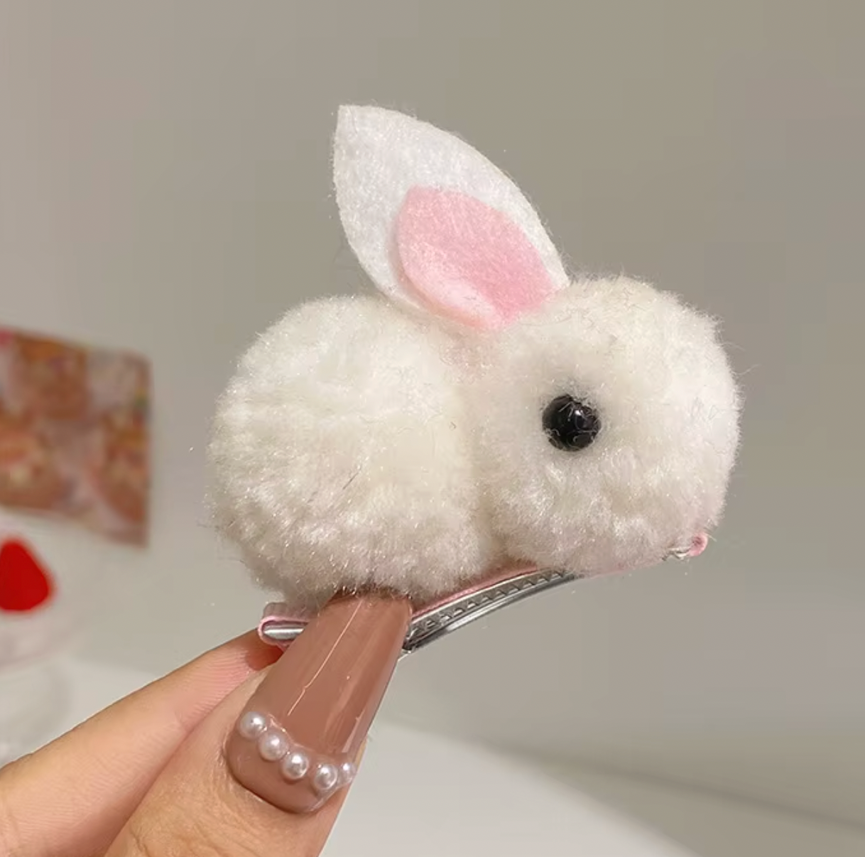 Hårklämma-fluffig kanin