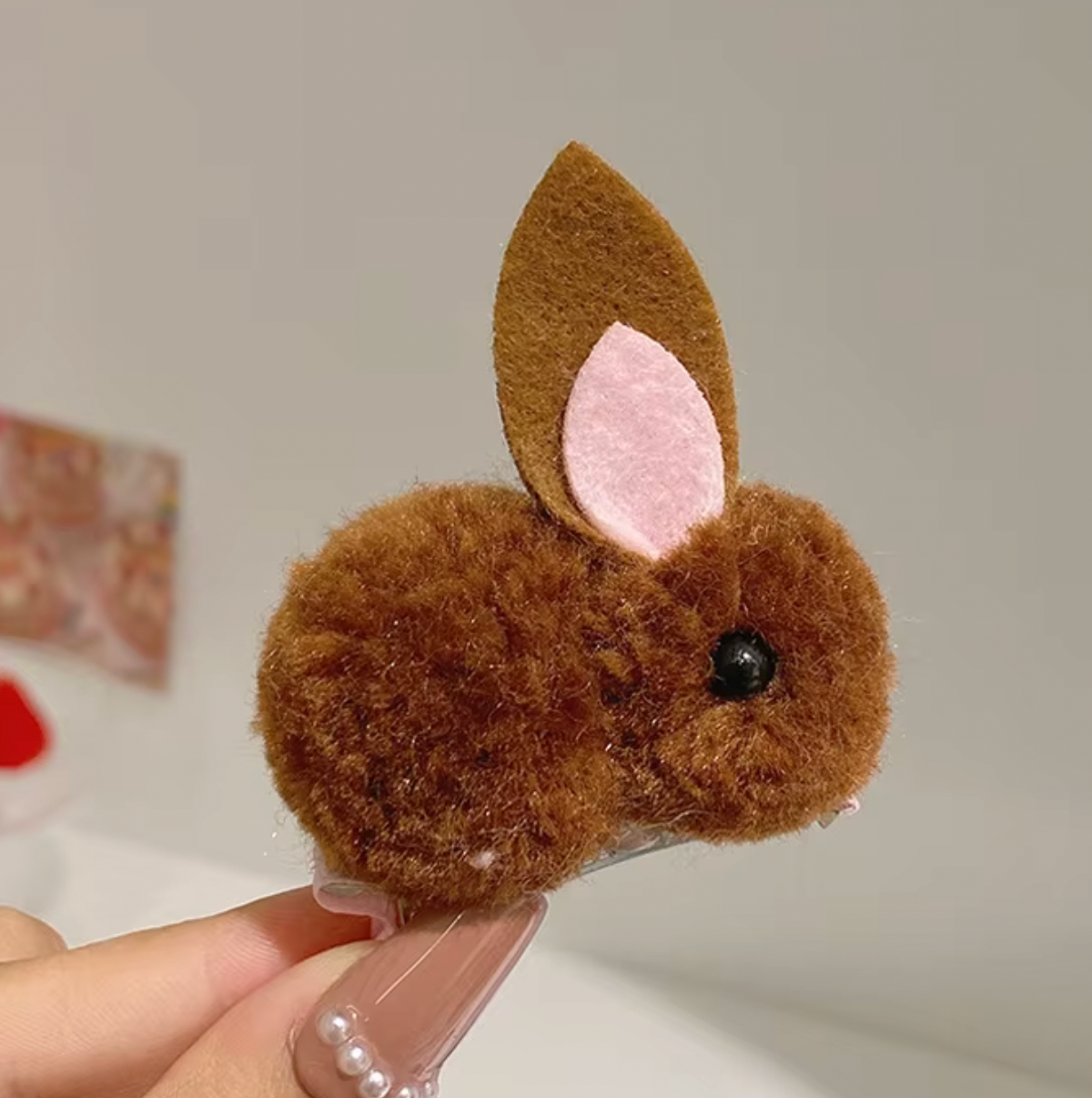 Hårklämma-fluffig kanin