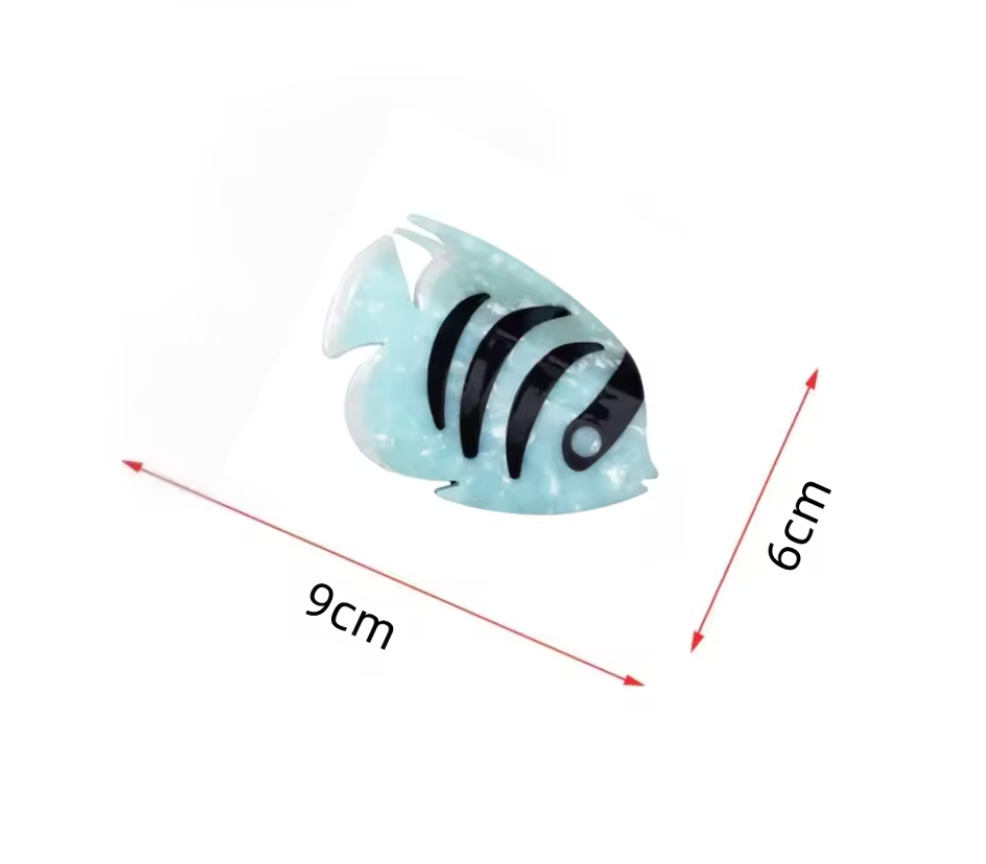 Hårklämma-fisk, finns i 2 färger