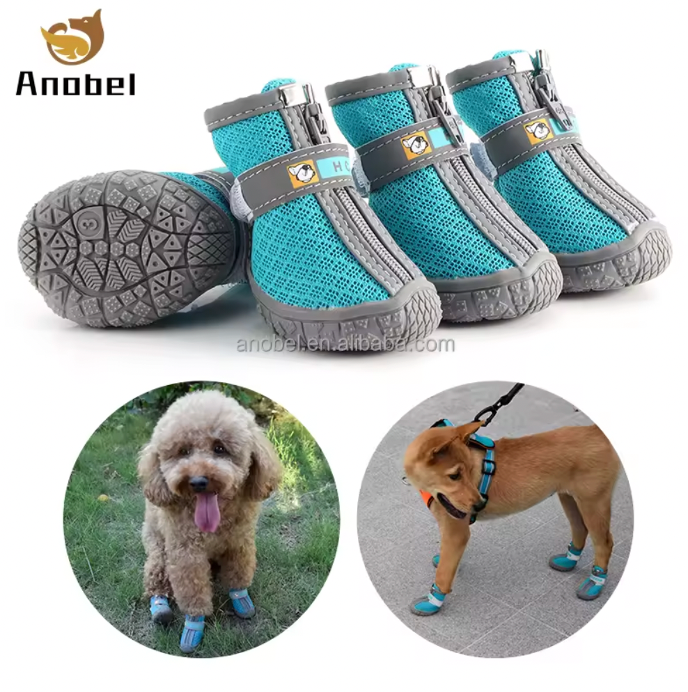Hundboots, set på 4st -finns i tre olika färger och i 5 olika storlekar