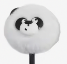 Fluffig gelpenna - panda, finns i 2 varianter