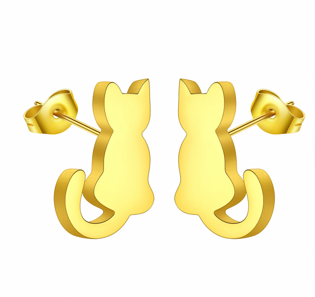Örhänge- Sittande katt, finns i tre färger