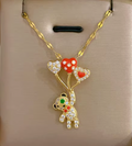 Halsband-Blingnalle"Inflated ego"