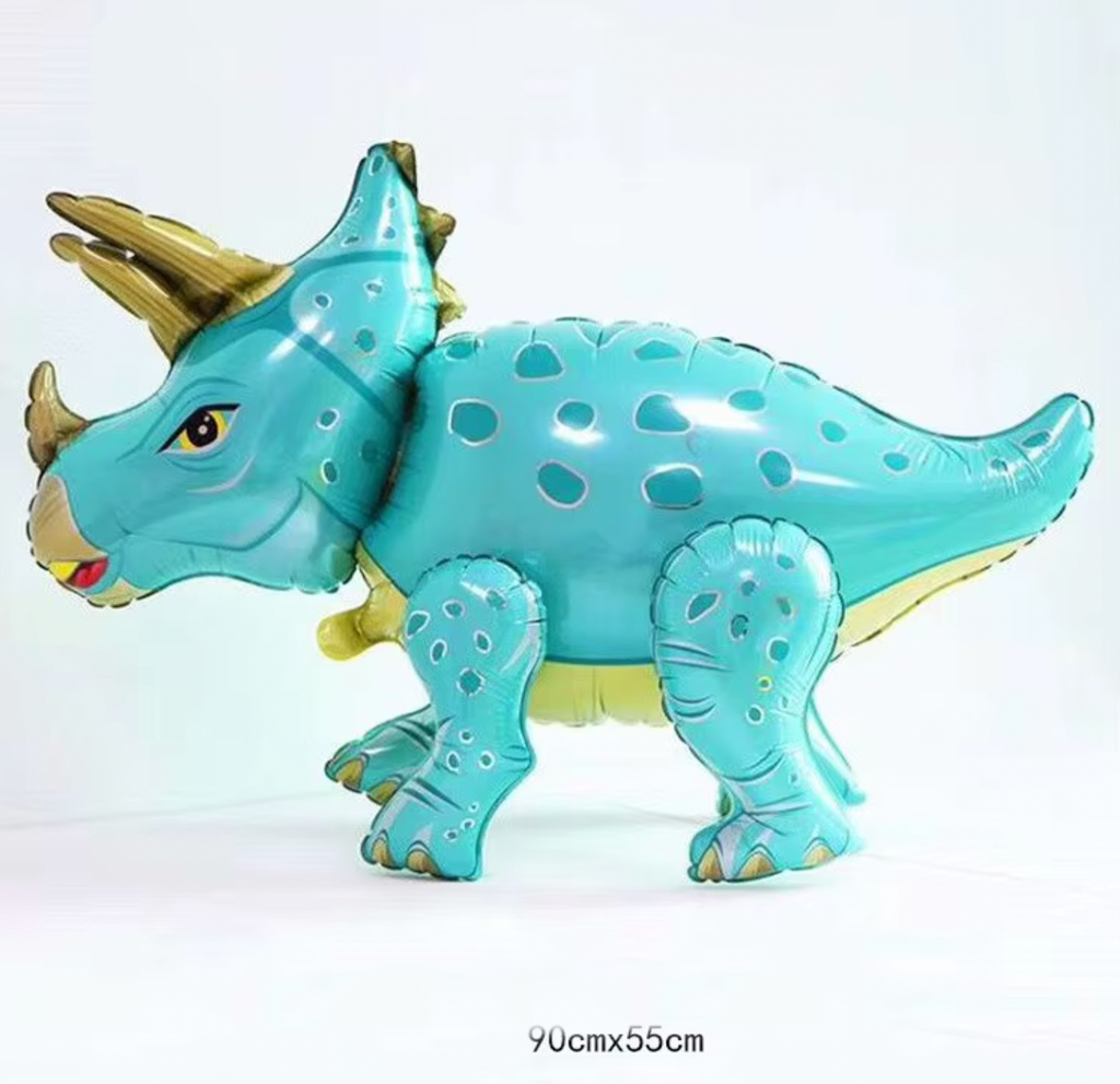 Heliumballong -Triceratops, finns i 3 färger