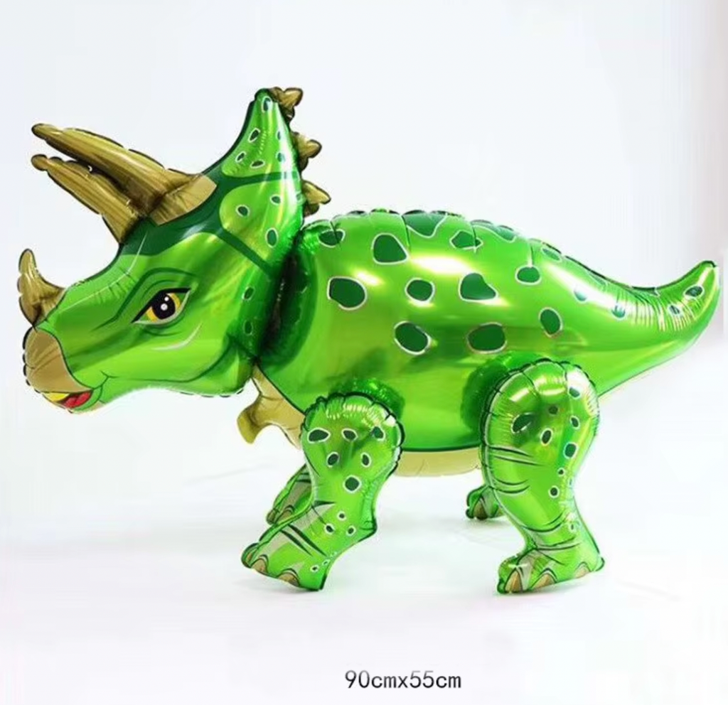 Heliumballong -Triceratops, finns i 3 färger