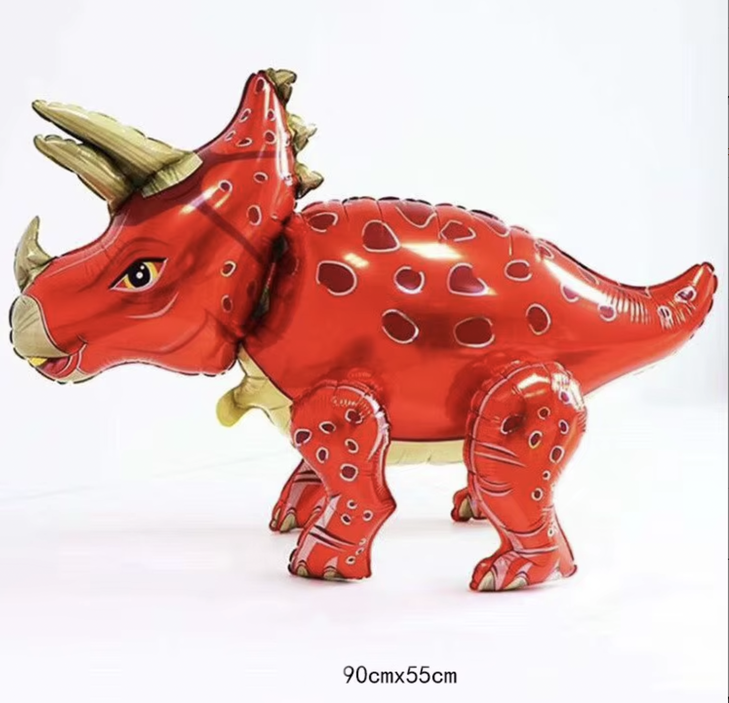 Heliumballong -Triceratops, finns i 3 färger