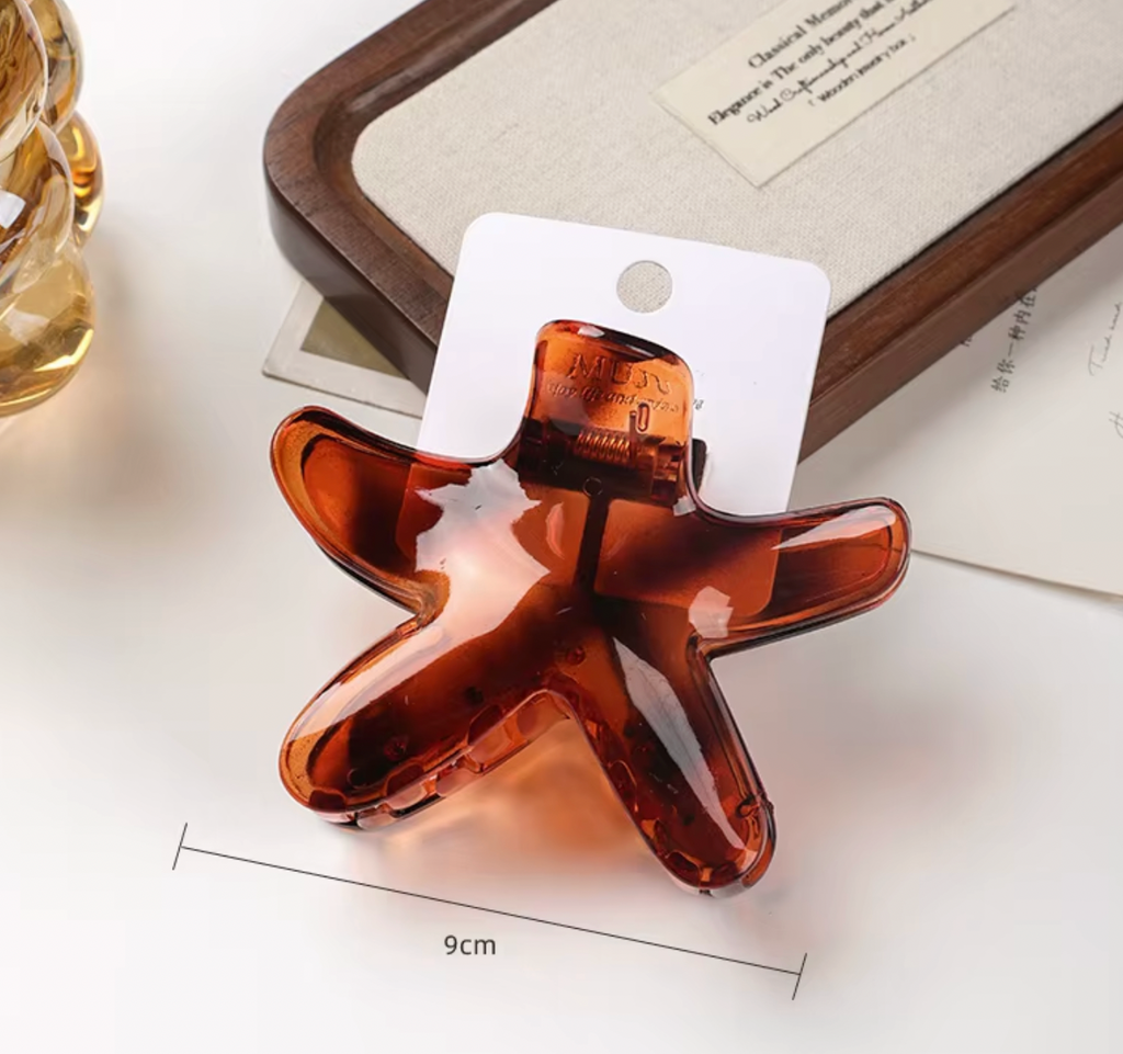 Hårklämma - Sjöstjärna, finns i 3 färger.
