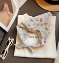 Söt bomullsscarves/bandana- Somriga hundar
