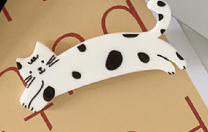 Söt kattklämma till håret, finns i 4 färger