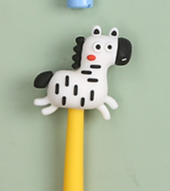 Mjuk böjlig gel penna - zebra, finns i 3 olika färger