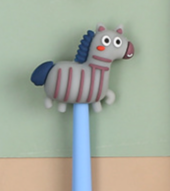Mjuk böjlig gel penna - zebra, finns i 3 olika färger