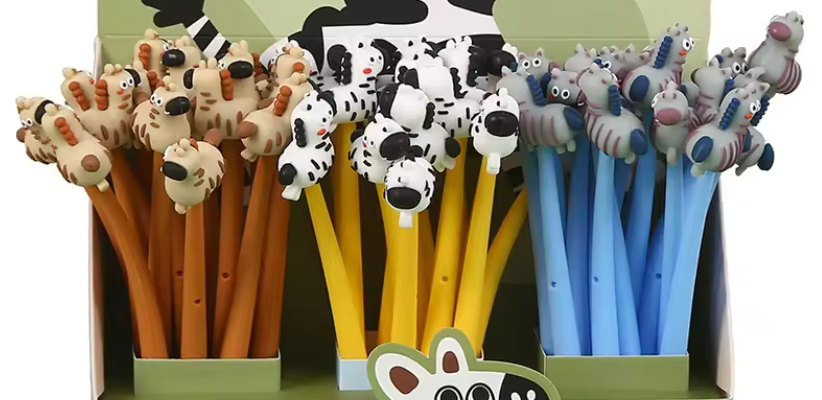 Mjuk böjlig gel penna - zebra, finns i 3 olika färger
