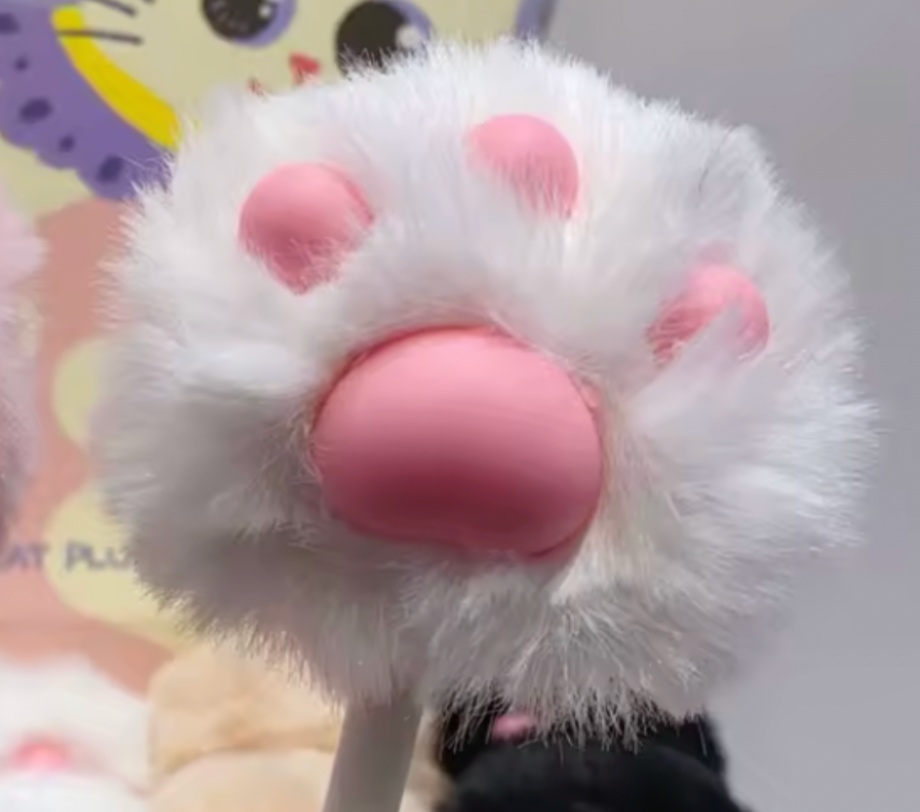 Fluffig gelpenna - tass, finns i 4 olika färger