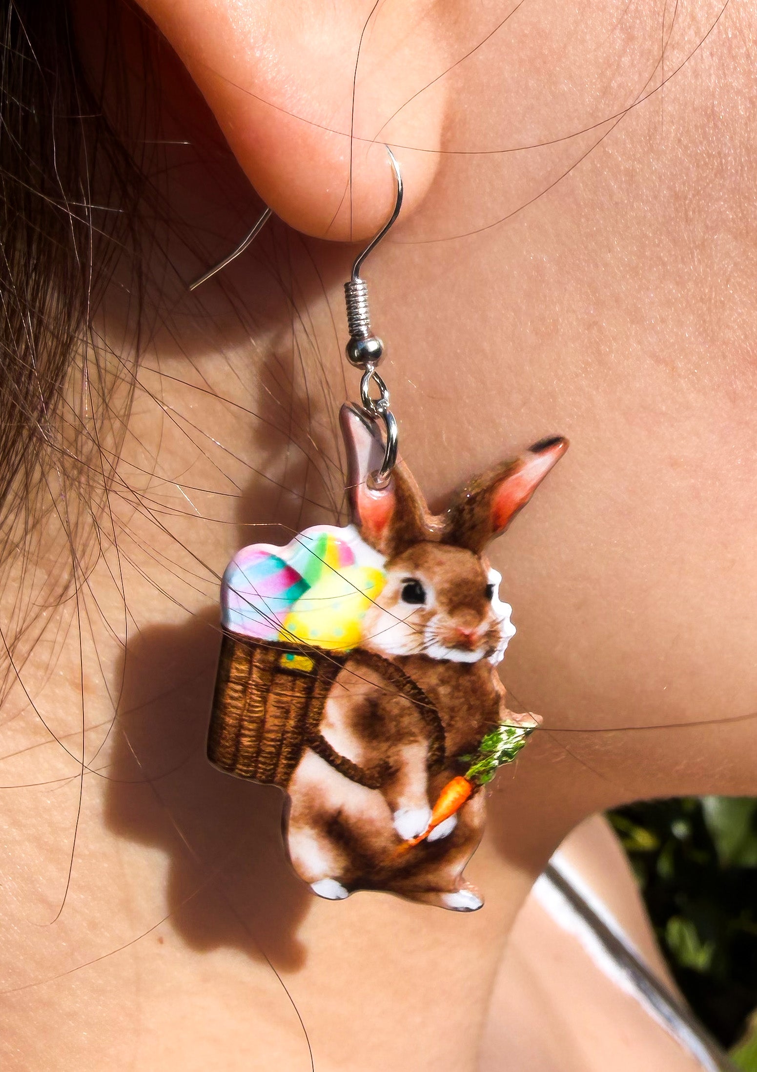 Påskörhänge-brun kanin