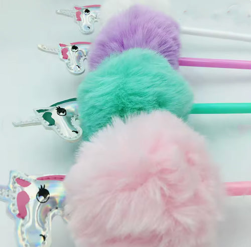 Fluffig gelpenna - enhörning