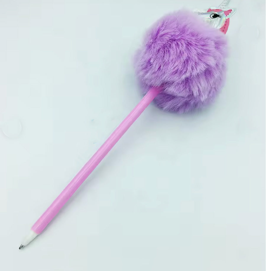 Fluffig gelpenna - enhörning