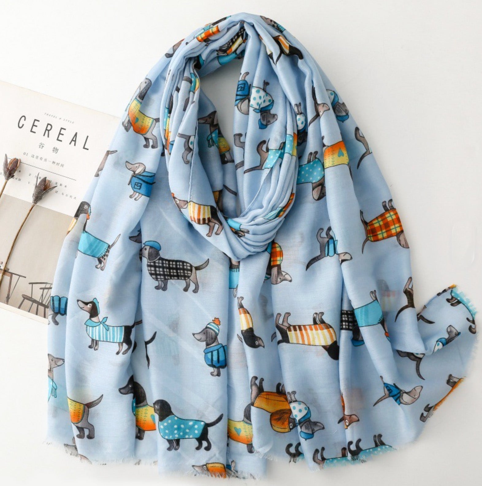 Scarves-Sjal med taxmotiv