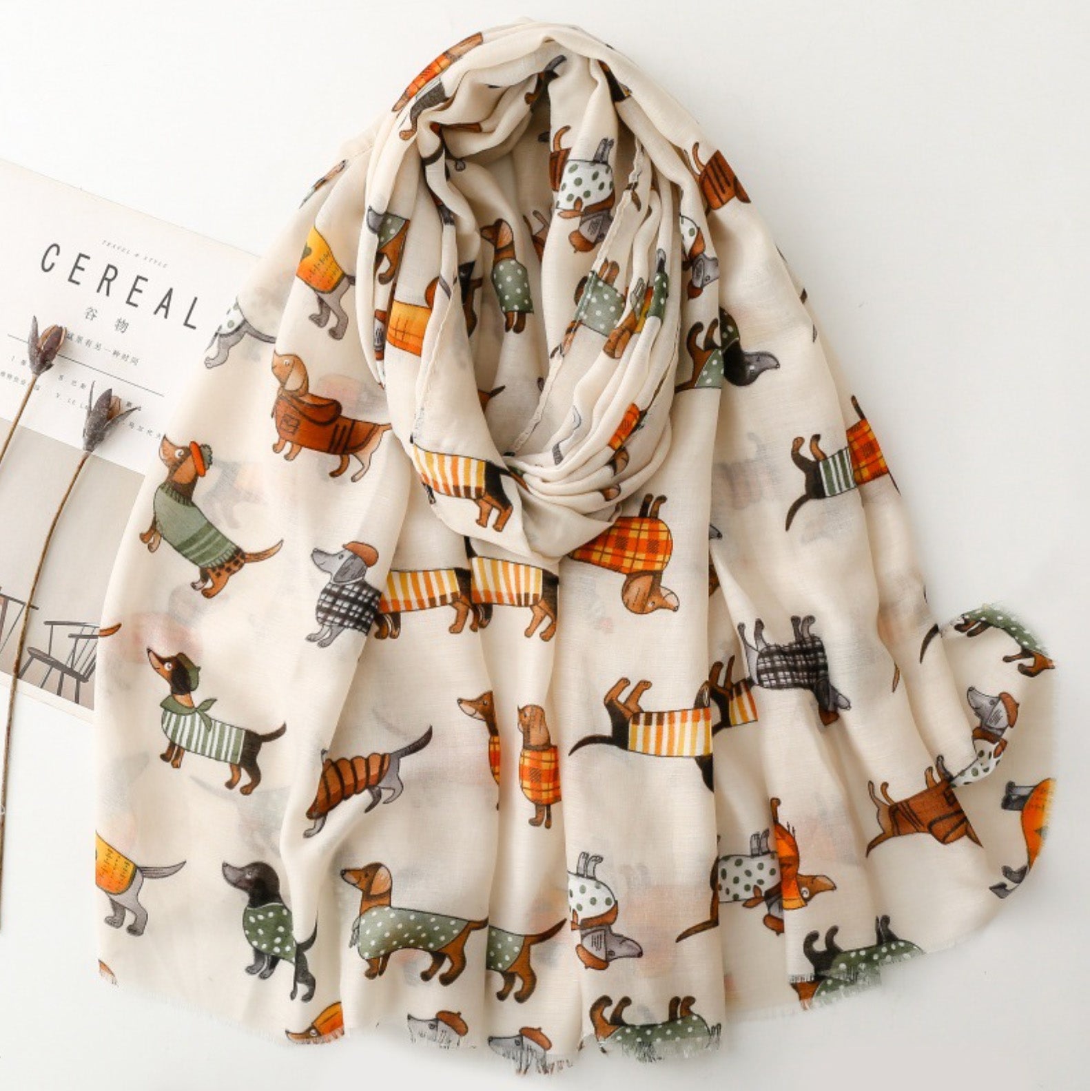 Scarves-Sjal med taxmotiv
