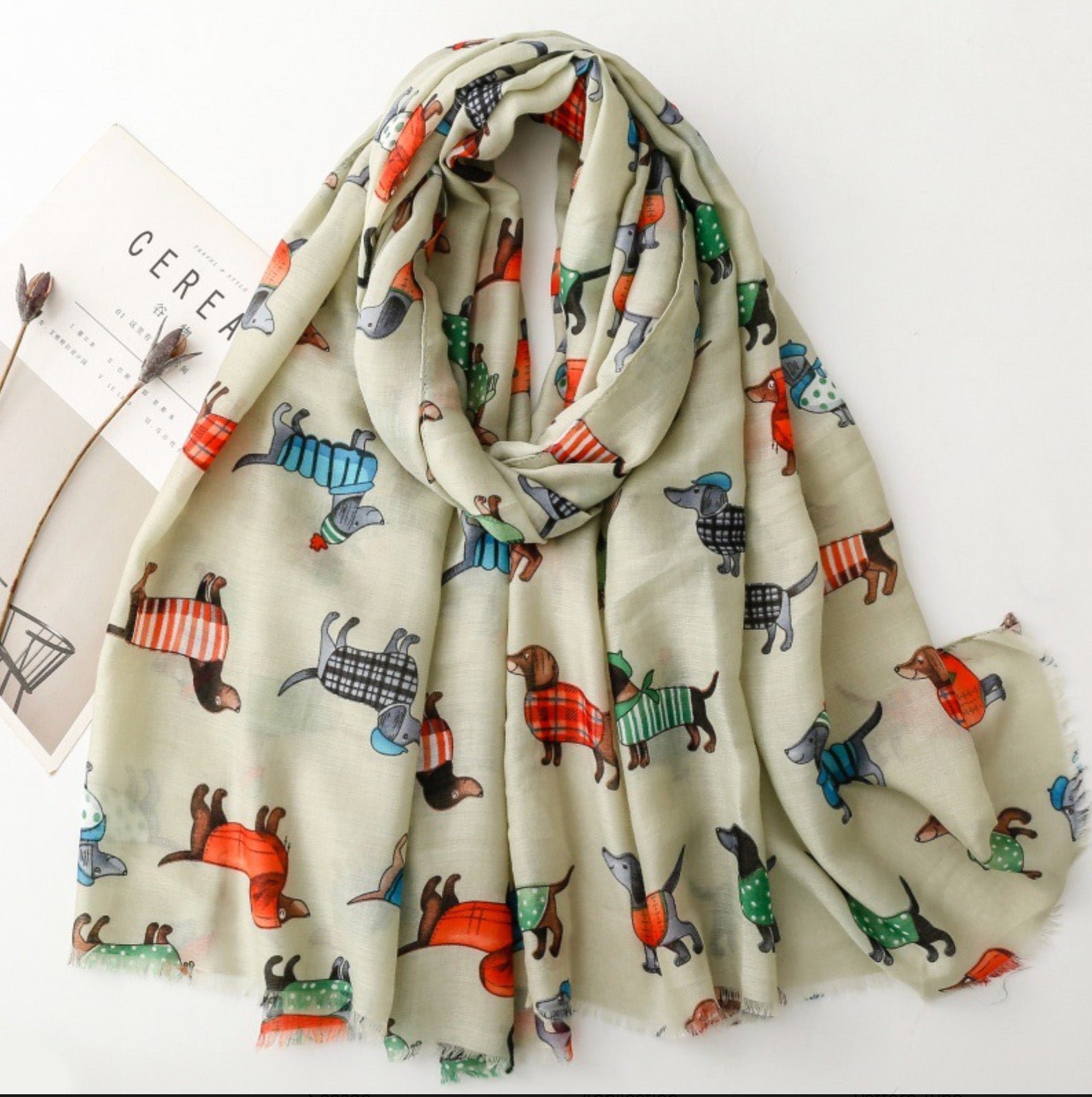 Scarves-Sjal med taxmotiv