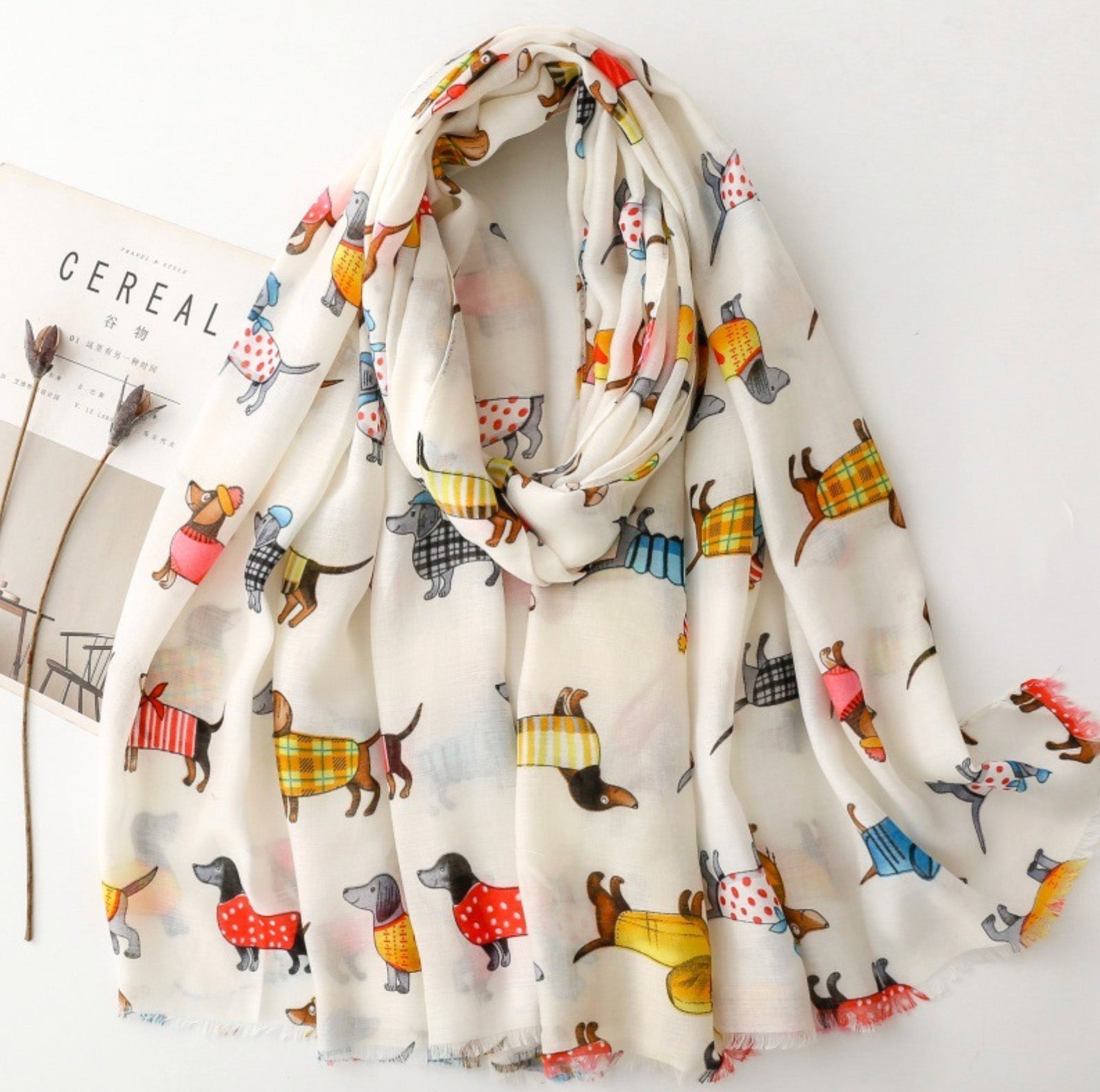 Scarves-Sjal med taxmotiv